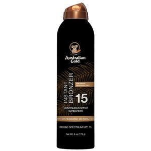 Australian Gold Instant Bronzer Continuous Spray Sunscreen 6oz